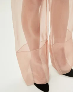 Pantalon Esprit d'Atelier en Soie rose-La Perla
