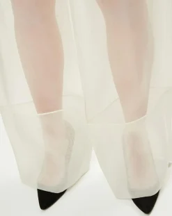 Pantalon Esprit d'Atelier en Soie écru-La Perla Online