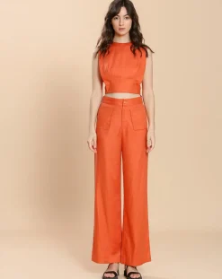 Femme The Korner Pantalons^Pantalon Félicie orange