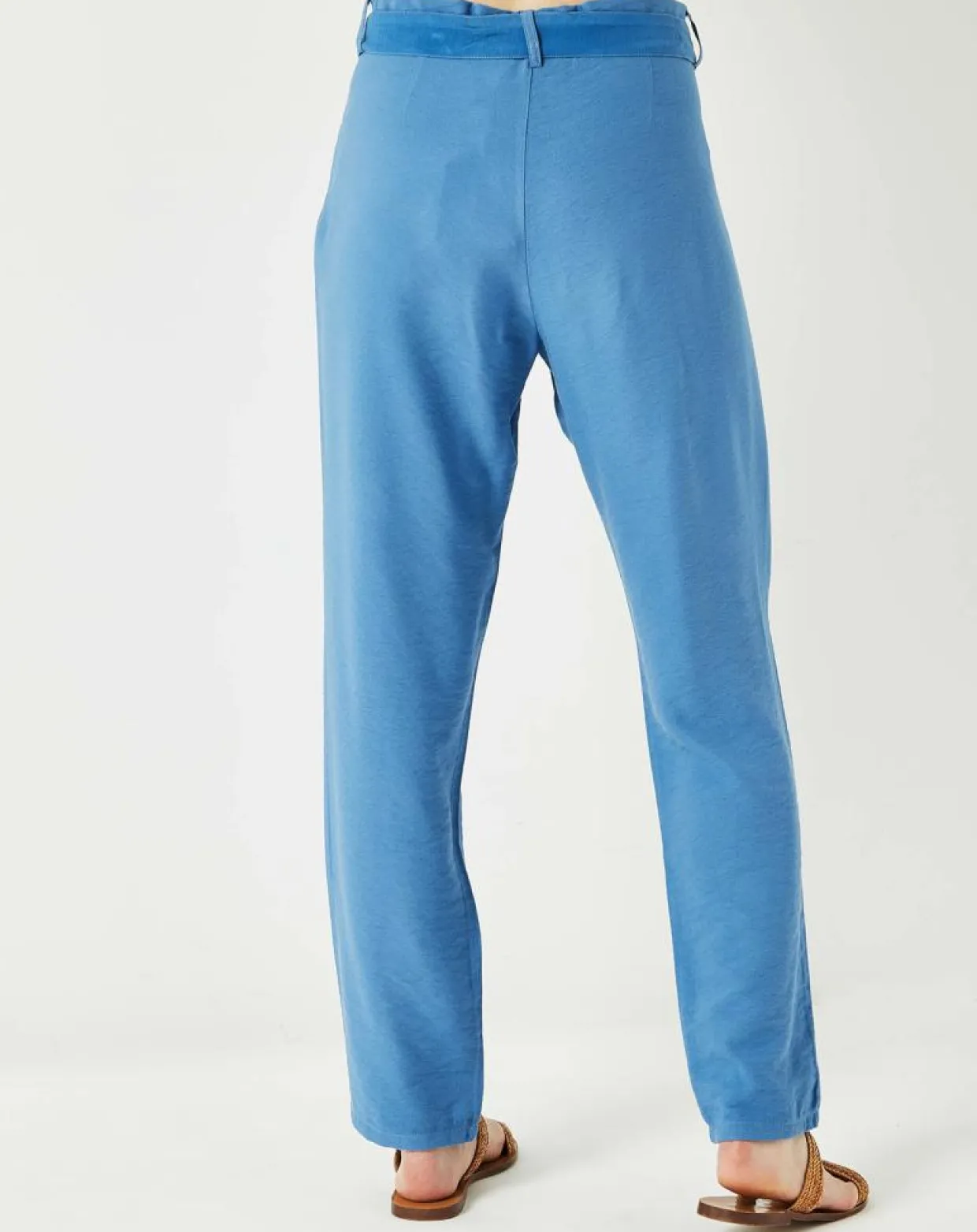 Pantalon fluide Cado bleu-Cuisse de Grenouille Discount
