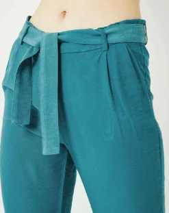 Femme Cuisse de Grenouille Pantalons^Pantalon fluide Cado turquoise