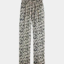 Pantalon fluide Nina rose/écru/noir-Scotch & Soda Discount
