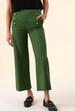Pantalon Gabriele vert-Bleu Blanc Rouge