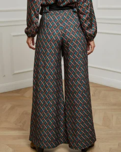 Femme Alice & Charlotte Pantalons^Pantalon imprimé Camille café