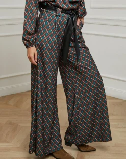 Femme Alice & Charlotte Pantalons^Pantalon imprimé Camille café