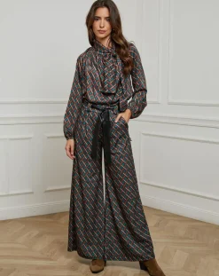 Femme Alice & Charlotte Pantalons^Pantalon imprimé Camille café
