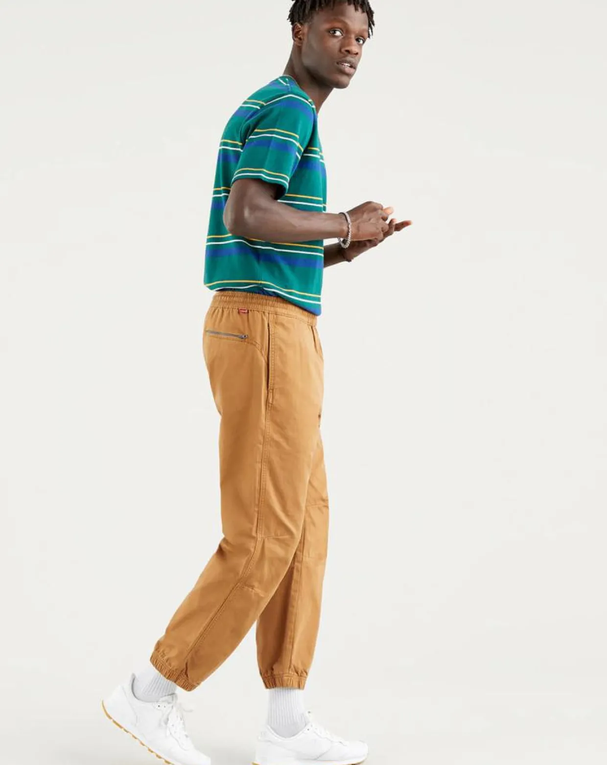 Pantalon Jogger en Coton et Chanvre marron-Levi's® Online