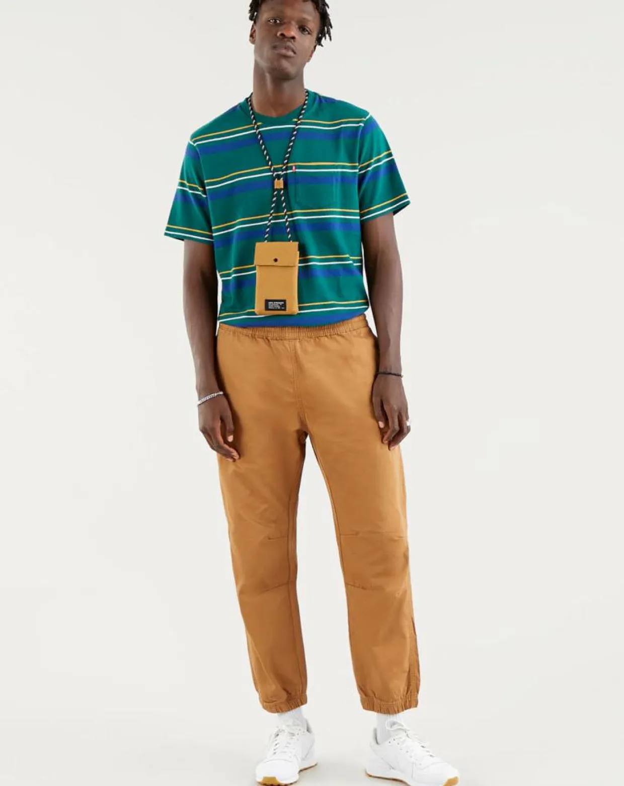 Pantalon Jogger en Coton et Chanvre marron-Levi's® Online