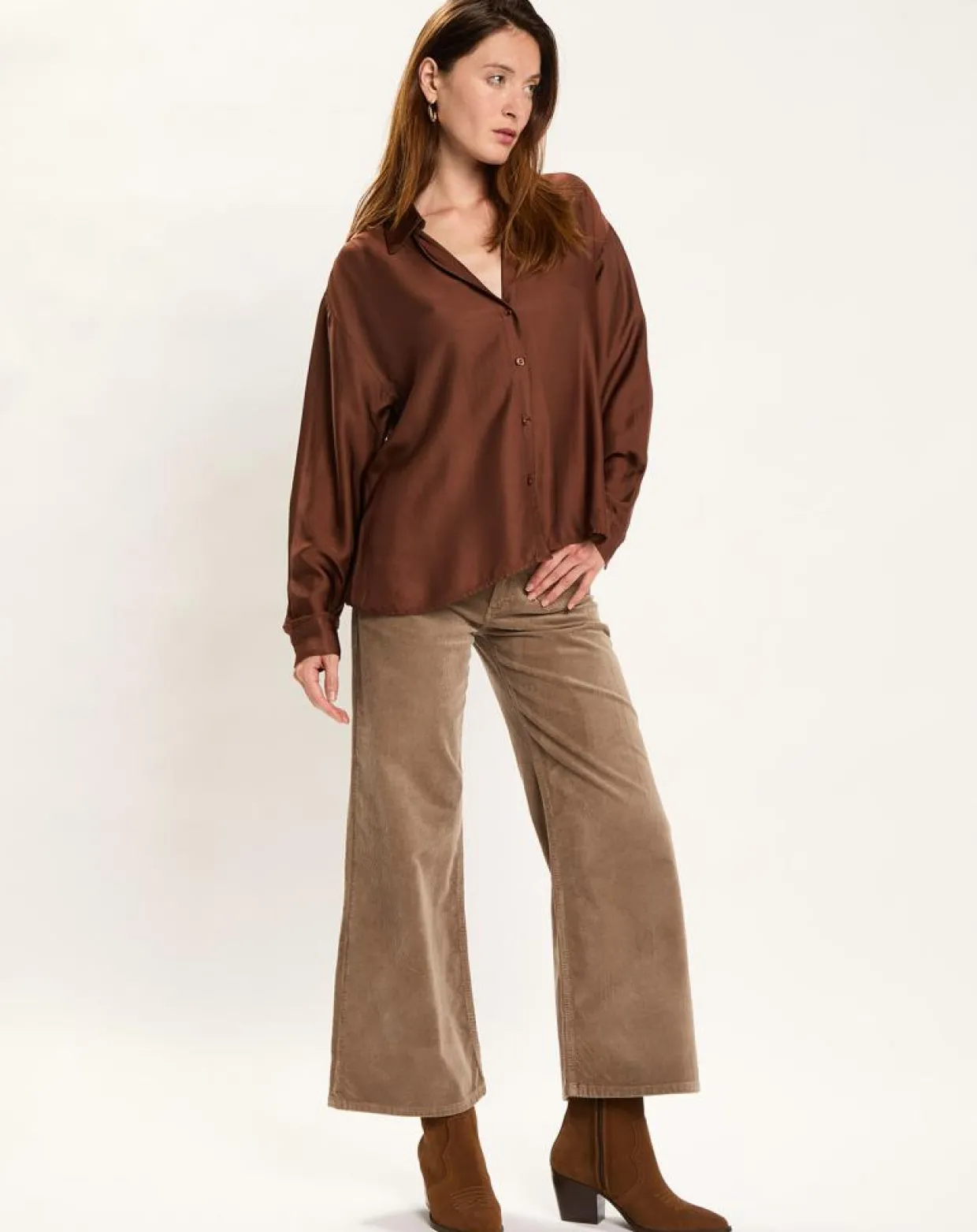 Femme Lauren Vidal Pantalons^Pantalon jupe-culotte Cloé seigle