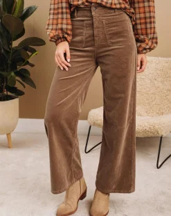 Femme Lauren Vidal Pantalons^Pantalon jupe-culotte Cloé seigle