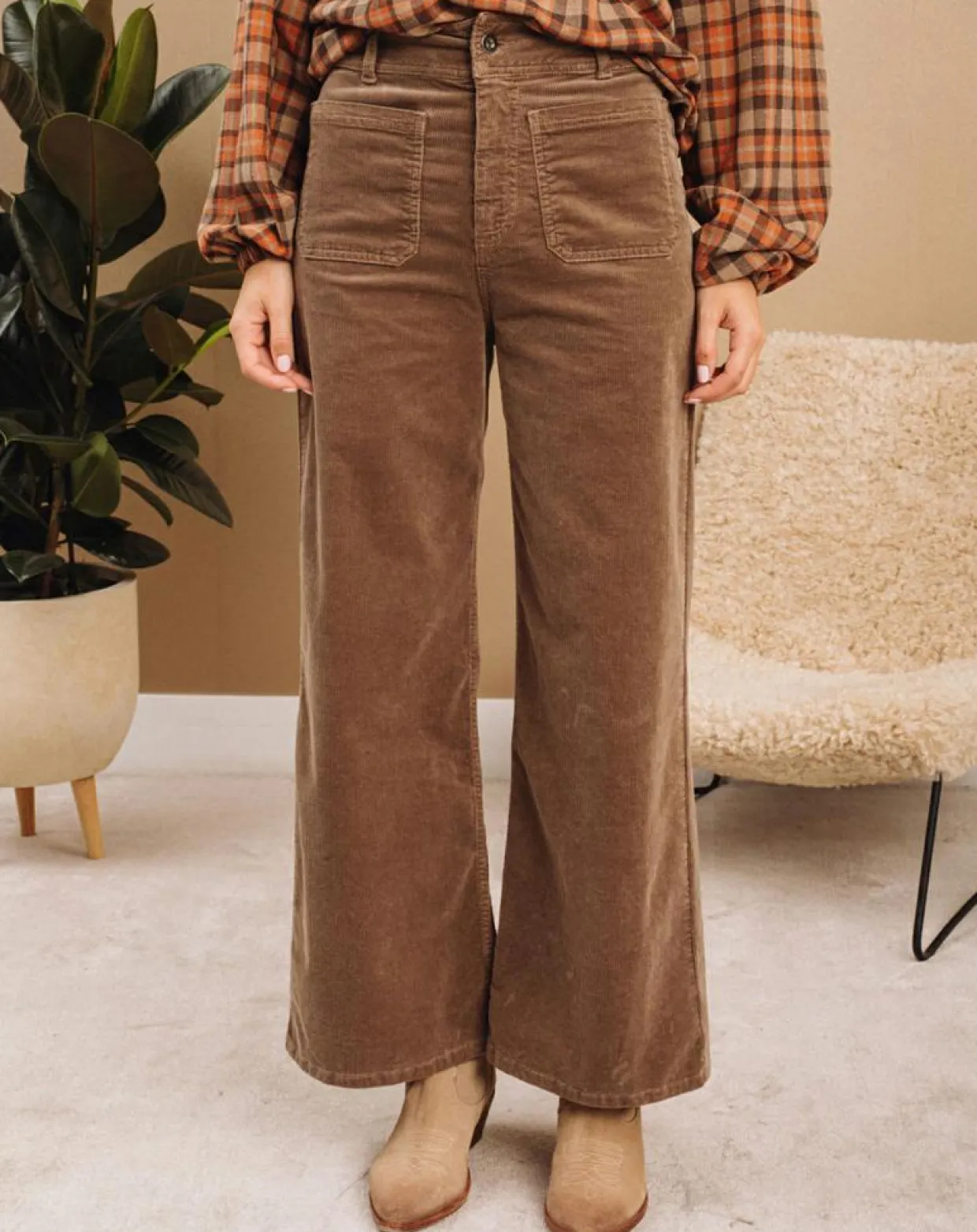Femme Lauren Vidal Pantalons^Pantalon jupe-culotte Cloé seigle