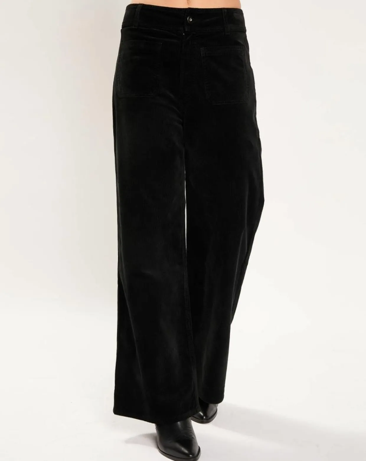 Pantalon jupe-culotte Cloé noir-Lauren Vidal New