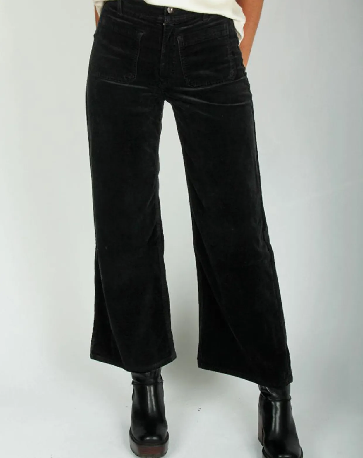 Pantalon jupe-culotte Cloé noir-Lauren Vidal New