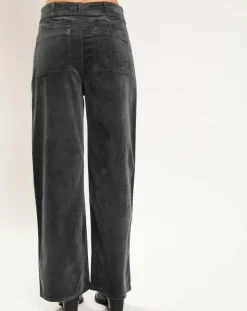 Pantalon jupe-culotte Cloé bitume-Lauren Vidal Outlet