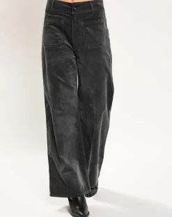 Pantalon jupe-culotte Cloé bitume-Lauren Vidal Outlet