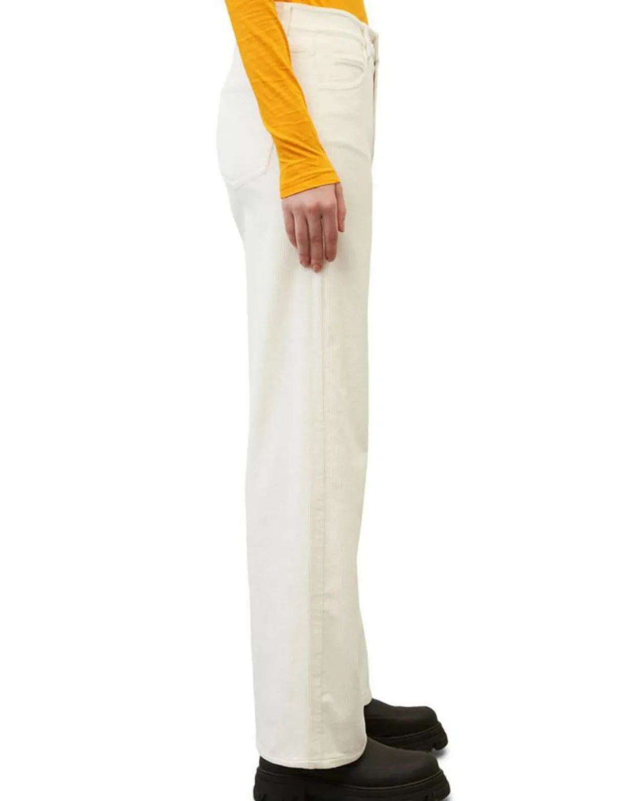 Femme Marc O'Polo Pantalons^Pantalon large corduroy écru