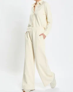 Femme Marc O'Polo Pantalons^Pantalon large en Molleton écru