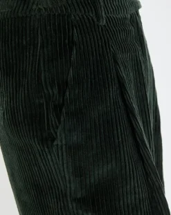 Femme Marc O'Polo Pantalons^Pantalon large en Velours côtelé à revers vert foncé