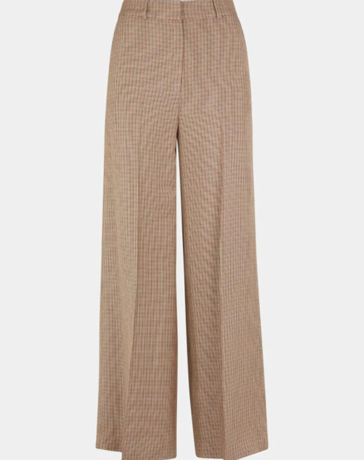 Femme Galeries Lafayette Pantalons^Pantalon large et fluide imprimé pied-de-poule marron