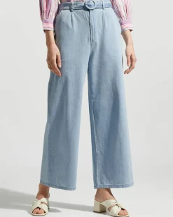 Femme Garance Paris Pantalons^Pantalon large Lucia bleu