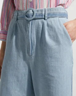 Femme Garance Paris Pantalons^Pantalon large Lucia bleu