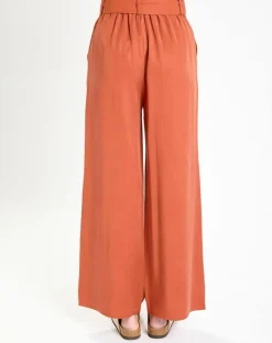 Pantalon large Lucia brique-Garance Paris Discount
