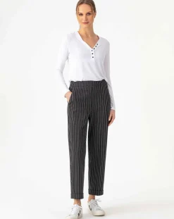 Femme Indies Pantalons^Pantalon Mael rayure noire