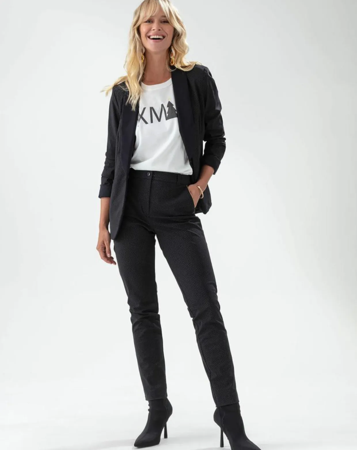 Femme Indies Pantalons^Pantalon Merry noir pois mordore