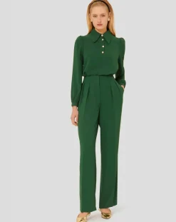 Femme Tara Jarmon Pantalons^Pantalon Parigi vert