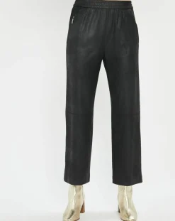 Pantalon peau de pêche Tasha noir-Lauren Vidal Hot