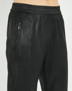 Pantalon peau de pêche Tasha noir-Lauren Vidal Hot