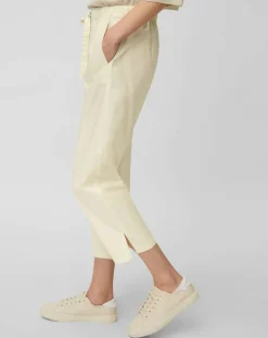 Pantalon popeline taille élastique beige-Marc O'Polo Discount