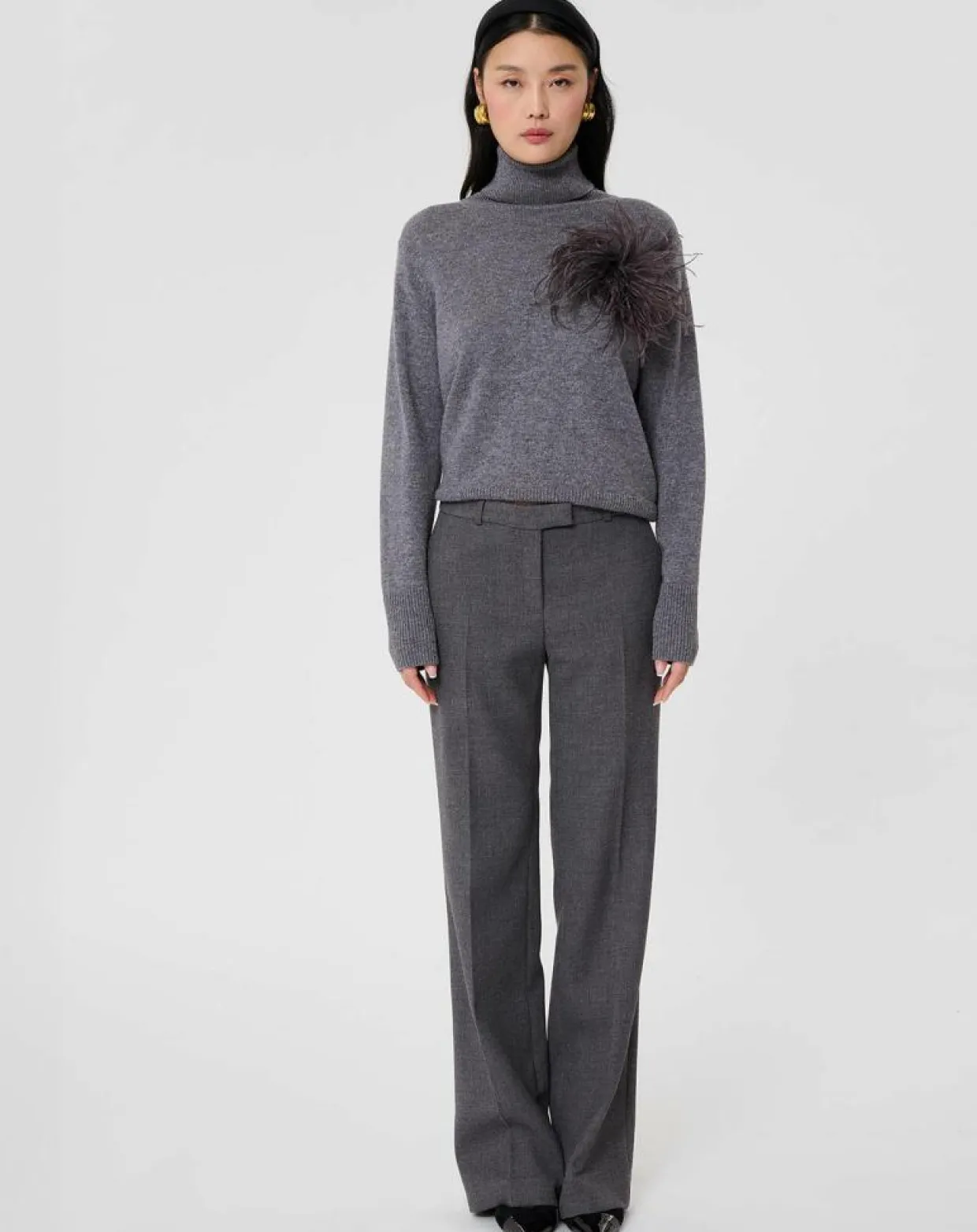 Femme Tara Jarmon Pantalons^Pantalon Poupée gris