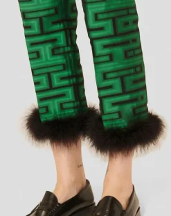 Pantalon Presley imprimé vert-Tara Jarmon Outlet