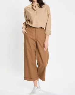 Pantalon Ramie marron-Marc O'Polo Discount