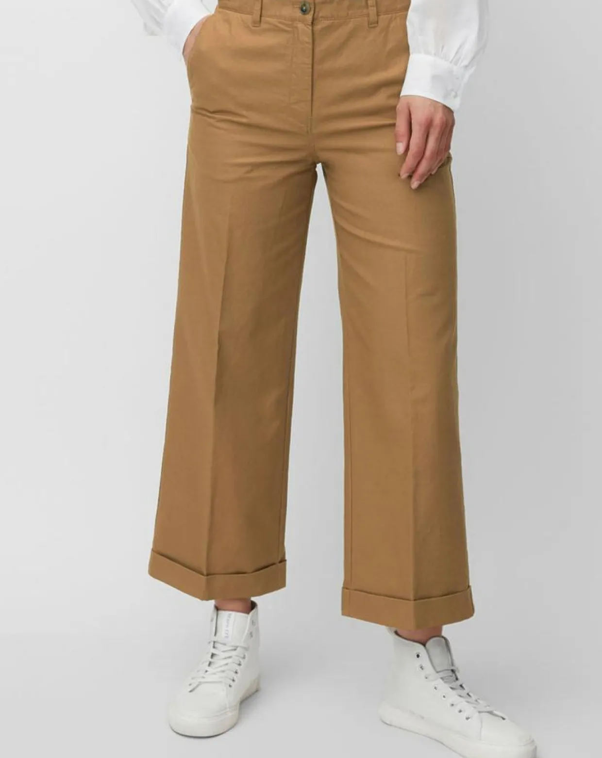 Pantalon Ramie marron-Marc O'Polo Discount
