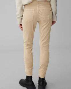 Pantalon slim Albi effet Velours beige-Marc O'Polo Clearance