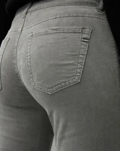 Femme Marc O'Polo Pantalons^Pantalon slim Albi effet Velours gris clair
