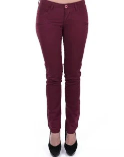 Pantalon slim bordeaux-Giorgio di Mare Outlet