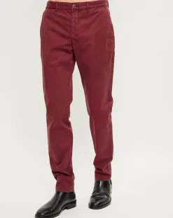 Pantalon slim chino Malmo bordeaux-Marc O'Polo