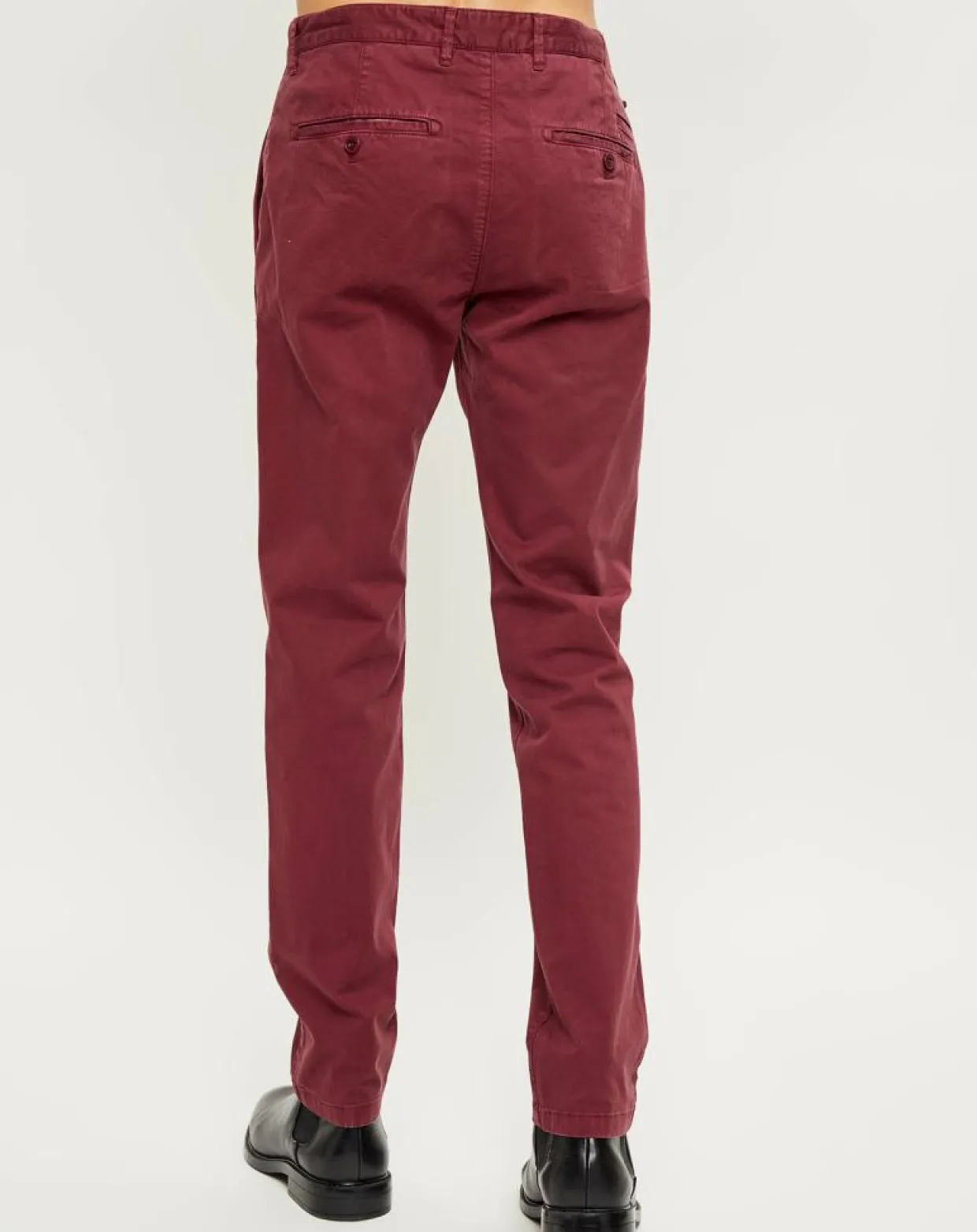 Pantalon slim chino Malmo bordeaux-Marc O'Polo