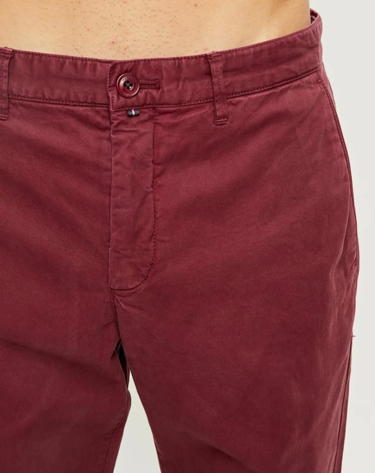Pantalon slim chino Malmo bordeaux-Marc O'Polo