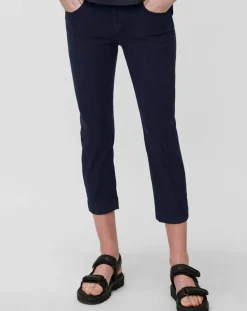 Pantalon slim crop Lulea bleu marine-Marc O'Polo Outlet