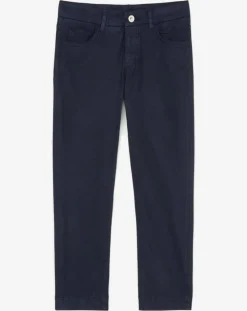 Pantalon slim crop Lulea bleu marine-Marc O'Polo Outlet