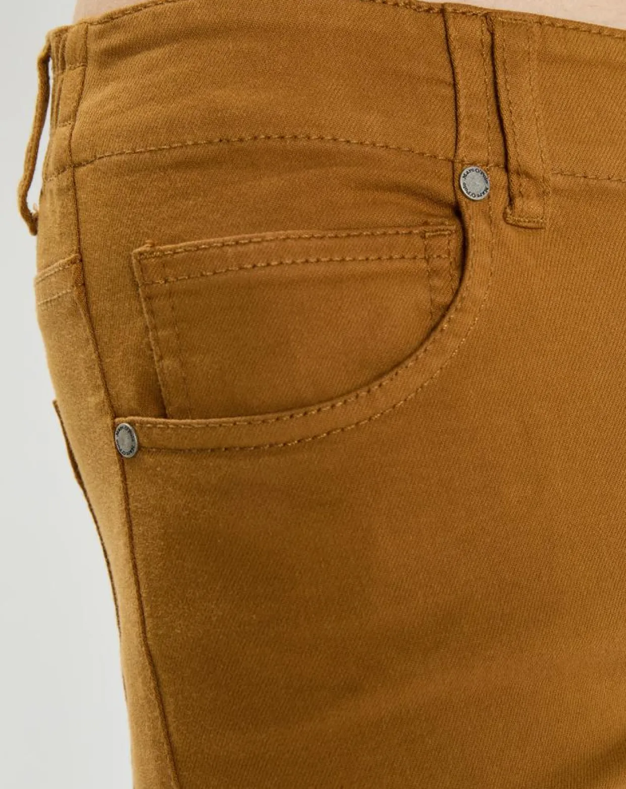 Pantalon Slim en Coton bio mélangé Mavas marron clair-Marc O'Polo