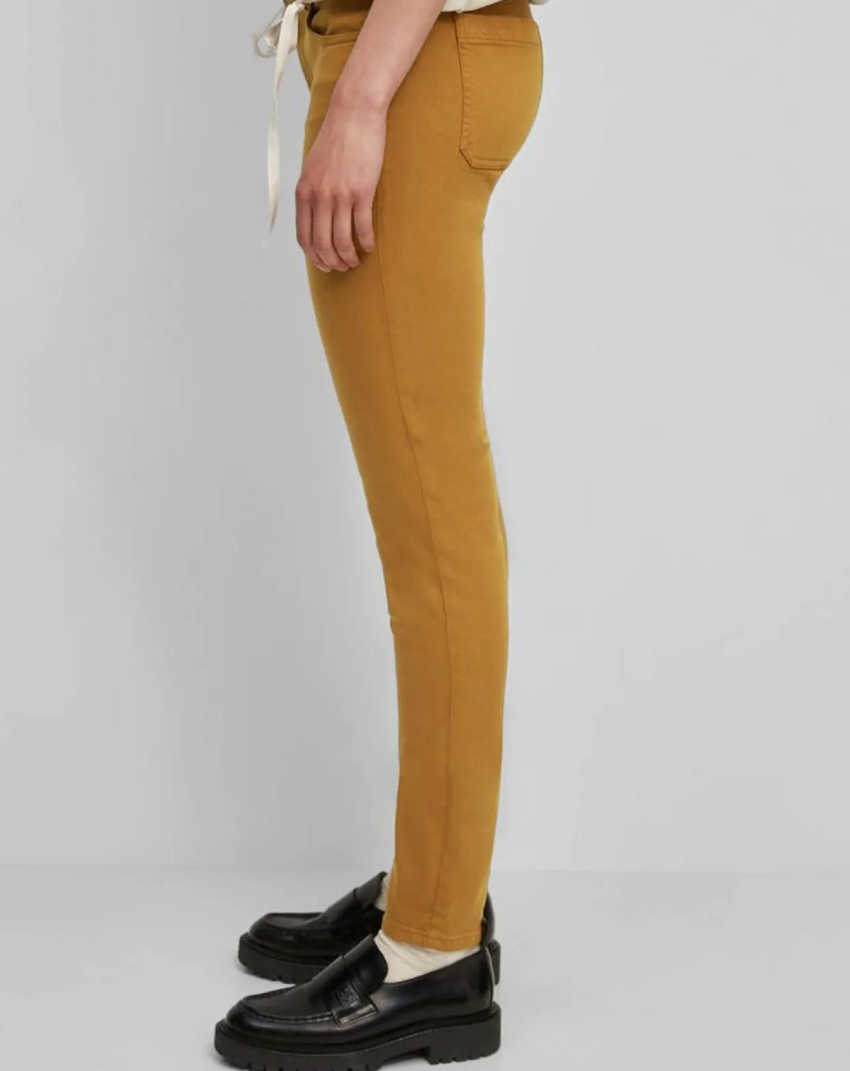 Pantalon Slim en Coton bio mélangé Mavas marron clair-Marc O'Polo