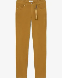 Pantalon Slim en Coton bio mélangé Mavas marron clair-Marc O'Polo