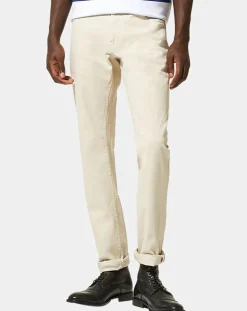 Pantalon Slim en Coton Bio Kuflex écru-Galeries Lafayette Hot