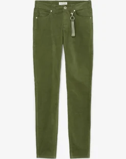 Femme Marc O'Polo Pantalons^Pantalon Slim en Velours de coton bio Mavas vert clair