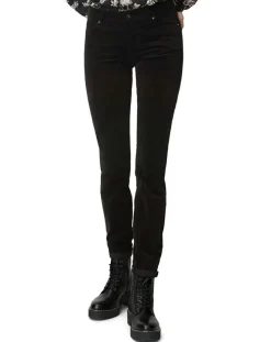 Pantalon slim en Velours lisse Alby noir-Marc O'Polo Outlet